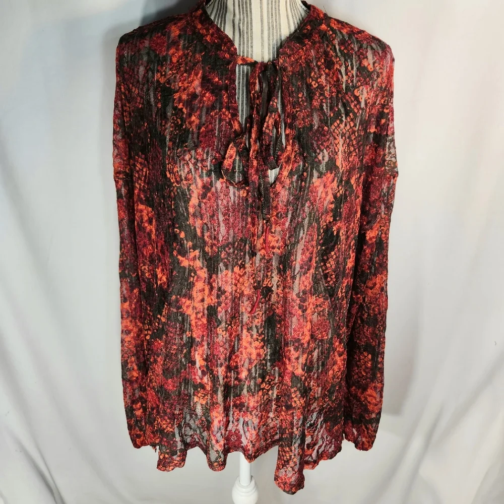 Free People NWT Out For The Night Hot Combo BOHO Top Size Medium
